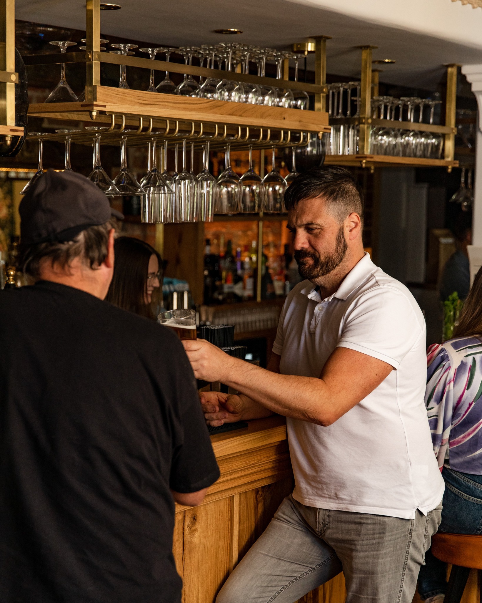 Men drinking at the bar