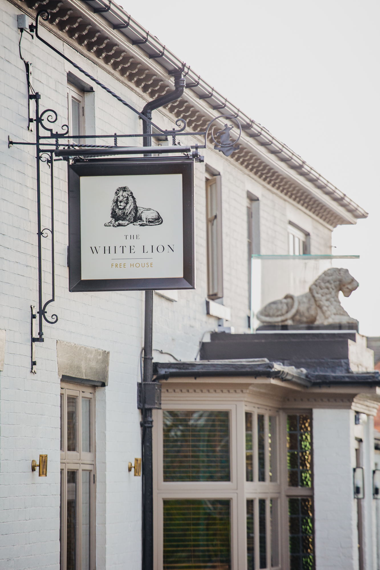 The White Lion Front Sign
